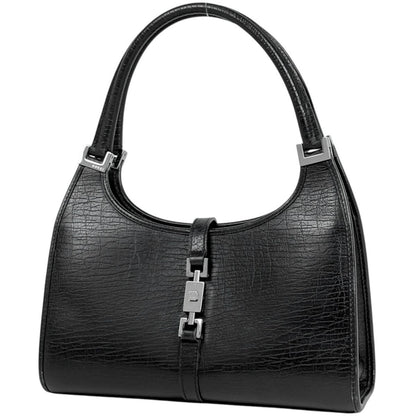 Gucci Handbag Jackie Line Leather Black