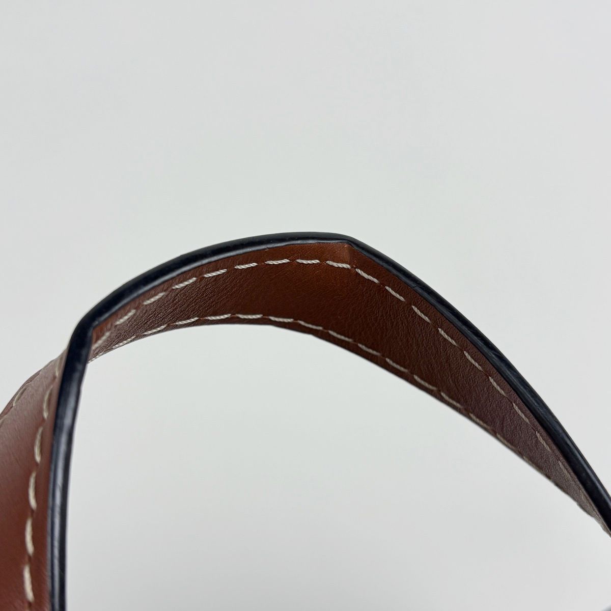 Loewe Tote Bag Gate Top Handle 2-Way Leather Black Brown — view 6