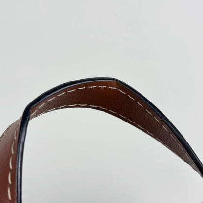 Loewe Tote Bag Gate Top Handle 2-Way Leather Black Brown — view 6