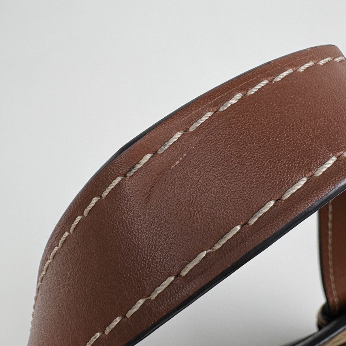 Loewe Tote Bag Gate Top Handle 2-Way Leather Black Brown — view 7
