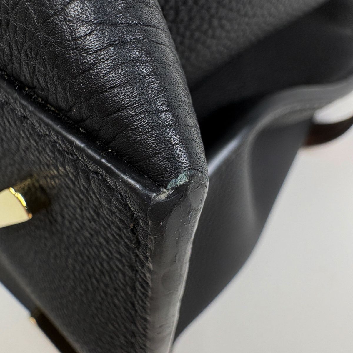 Loewe Tote Bag Gate Top Handle 2-Way Leather Black Brown — view 3