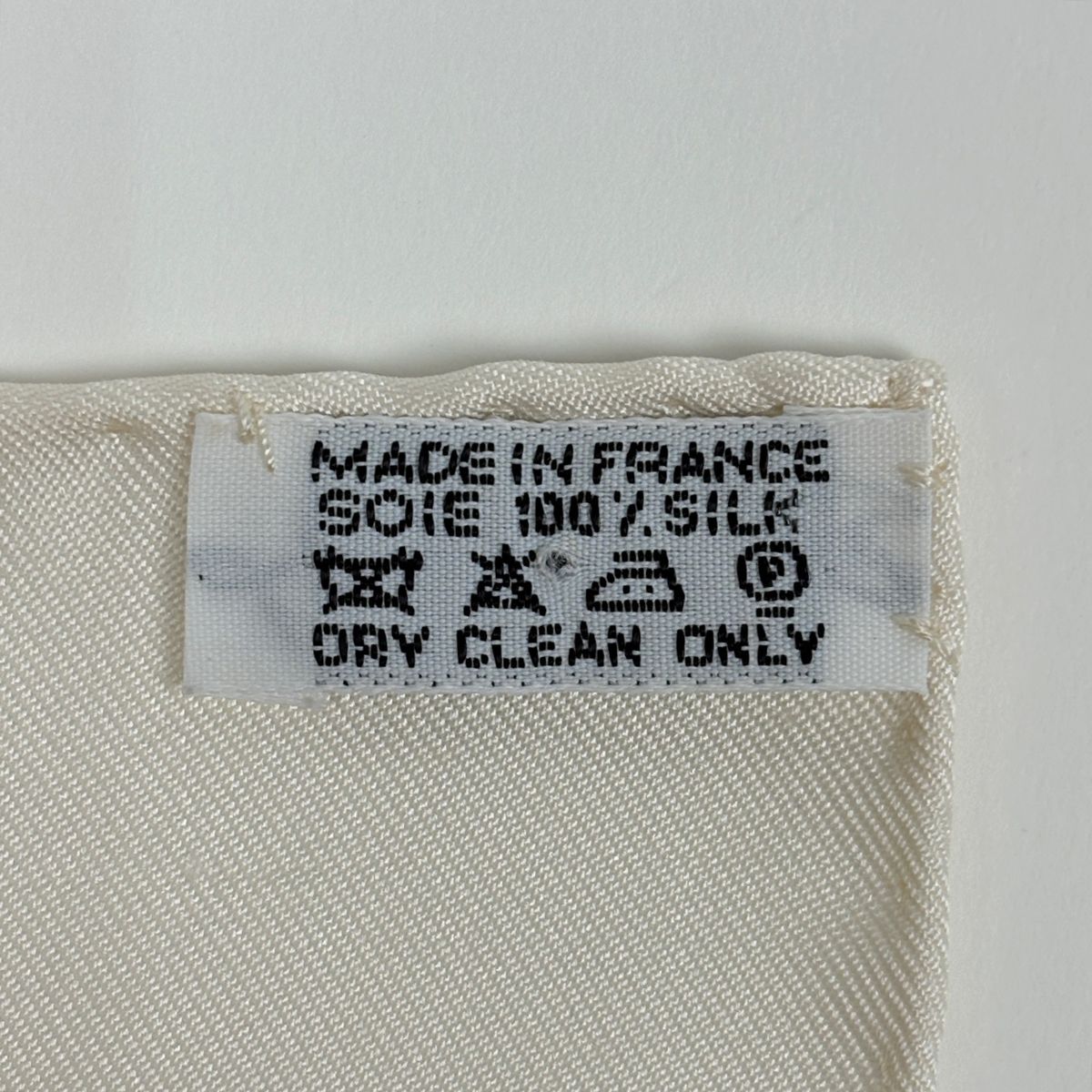 Hermes Carre 90 Jungle Love Scarf Silk Beige Black — view 2