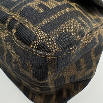Fendi Shoulder Bag Zucca Pattern Canvas Brown — view 3