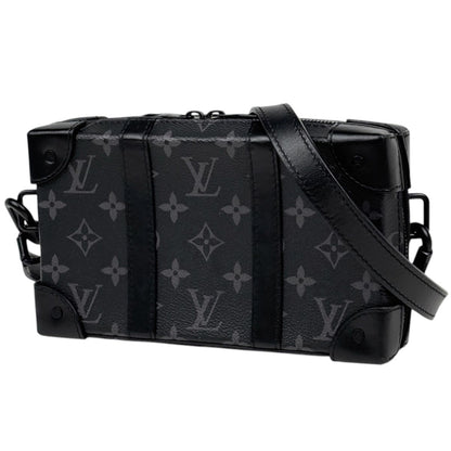 Louis Vuitton Soft Trunk Wallet Shoulder Bag Monogram Eclipse Noir