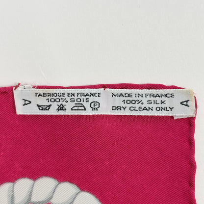 Hermes Carre 90 les Folies du Ciel Scarf Sky Madness Silk Pink Multicolor — view 2