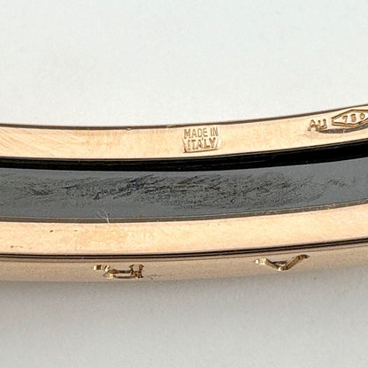 Bvlgari B.zero1 Open SM Pink Gold Stainless Steel Bracelet Bangle 750 SS — view 5