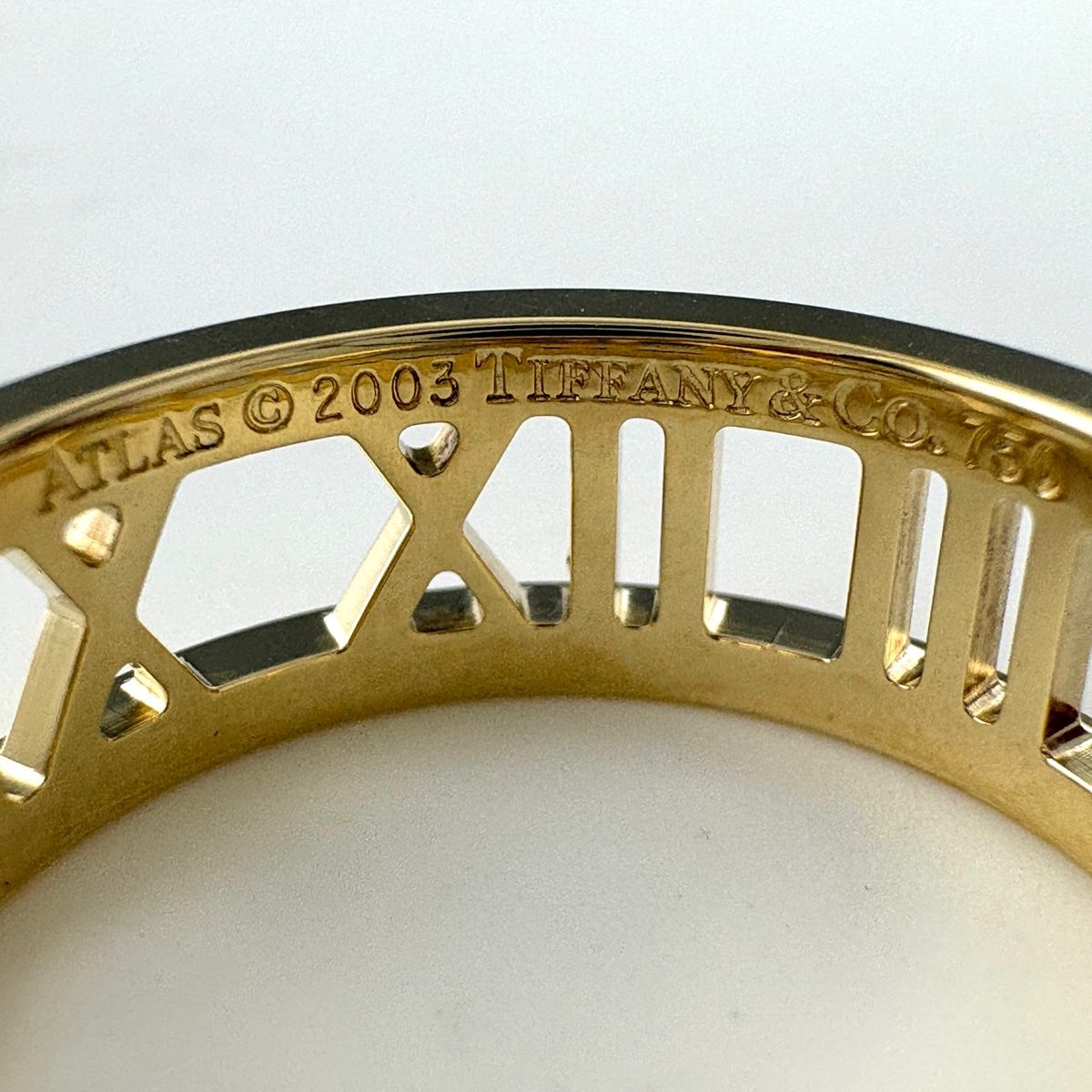 Tiffany & Co Atlas Open Yellow Gold Ring — view 4