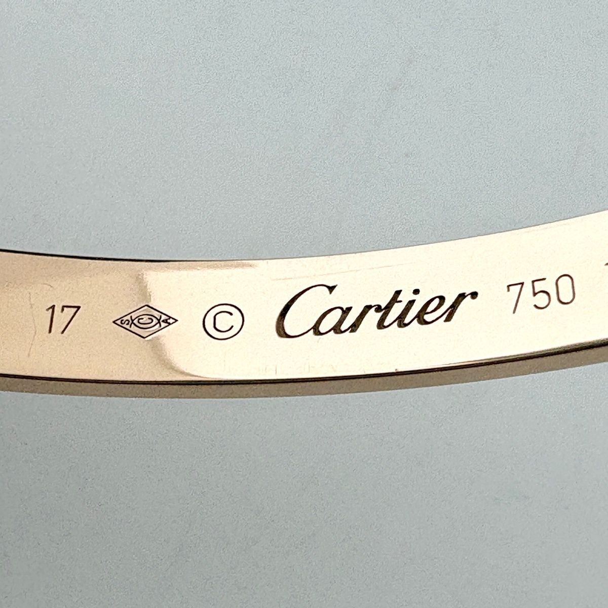 Cartier Love Open Pink Gold Bracelet Bangle — view 4