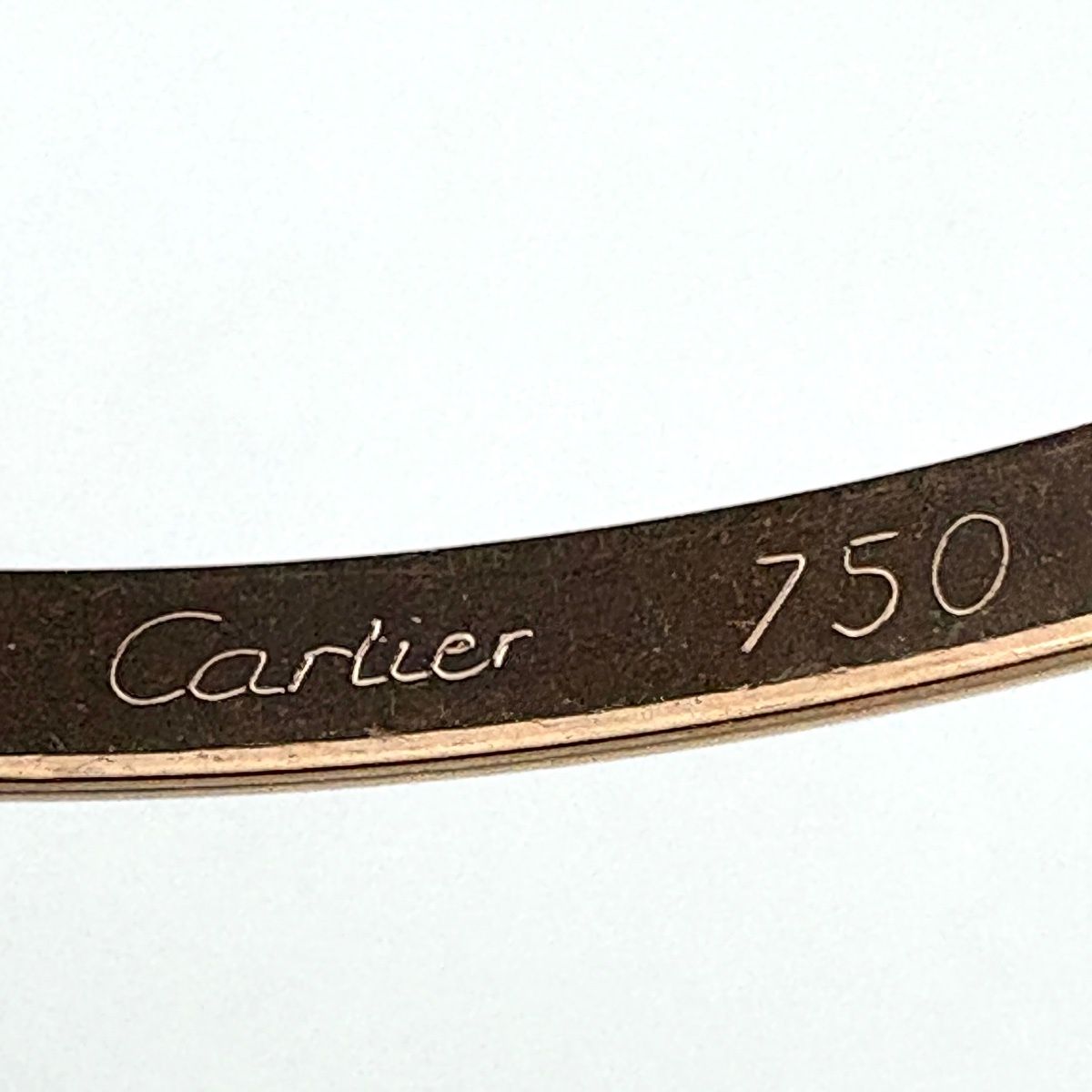 Cartier Trinity Yellow Gold Pink White Bangles Bracelet — view 4