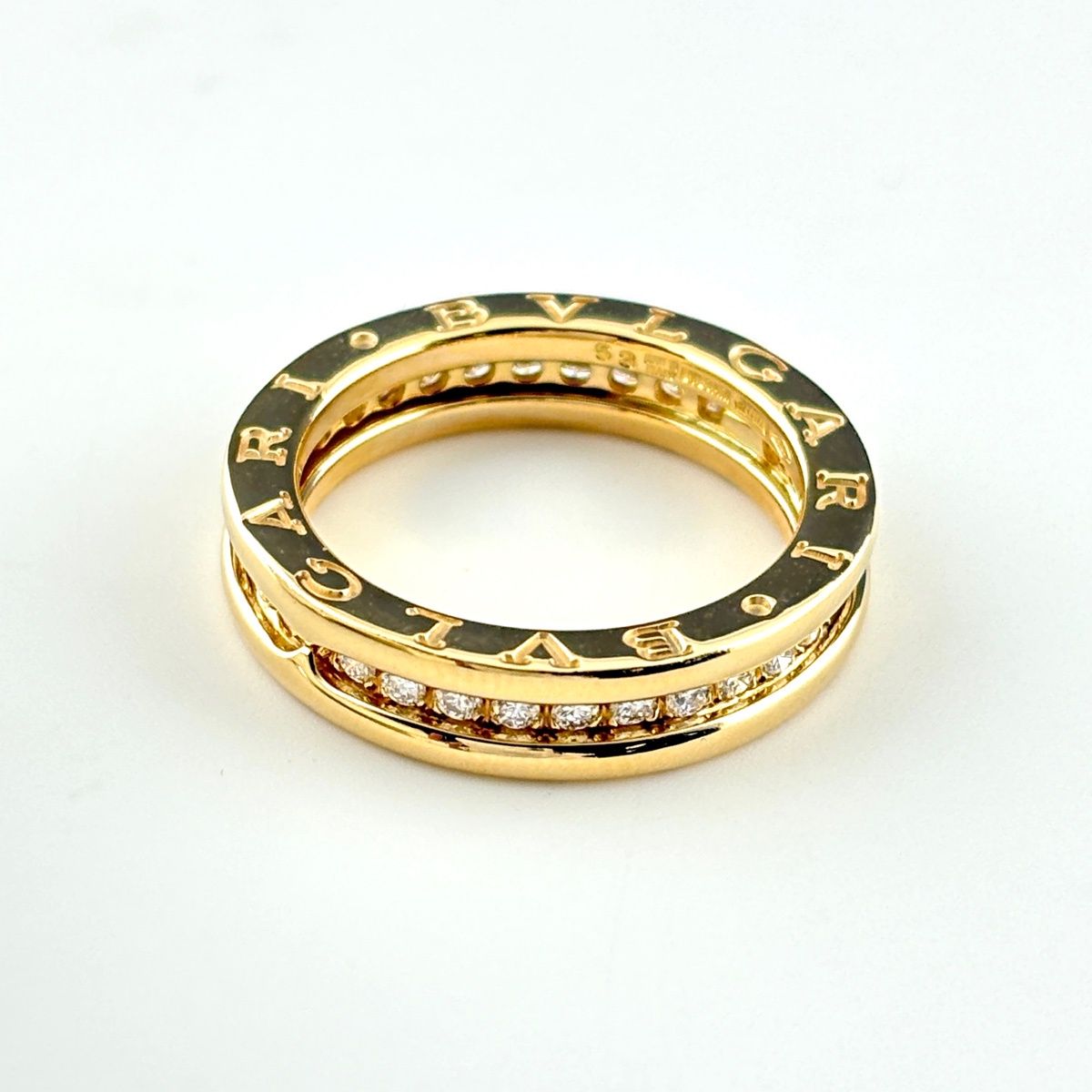 Bvlgari B.zero1 Yellow Gold Ring 750 Diamond — view 3