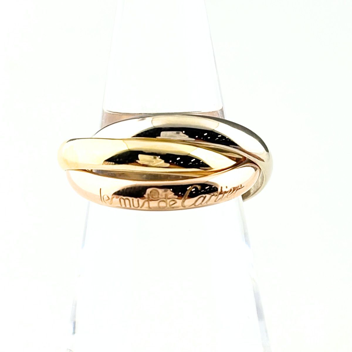 Cartier Trinity Yellow Gold Pink White Ring Three Color