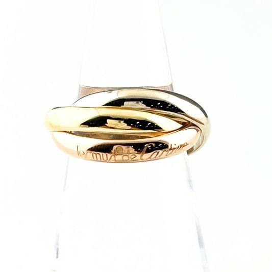 Cartier Trinity Yellow Gold Pink White Ring Three Color
