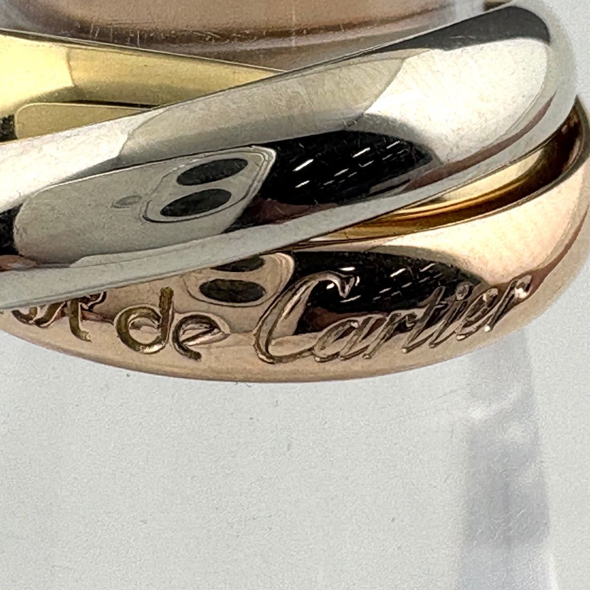 Cartier Trinity Yellow Gold Ring Three Color — view 5