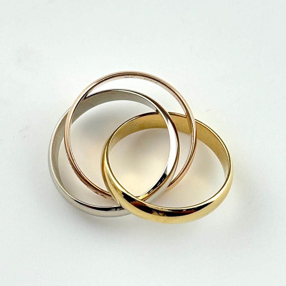Cartier Trinity Yellow Gold Ring Three Color — view 3