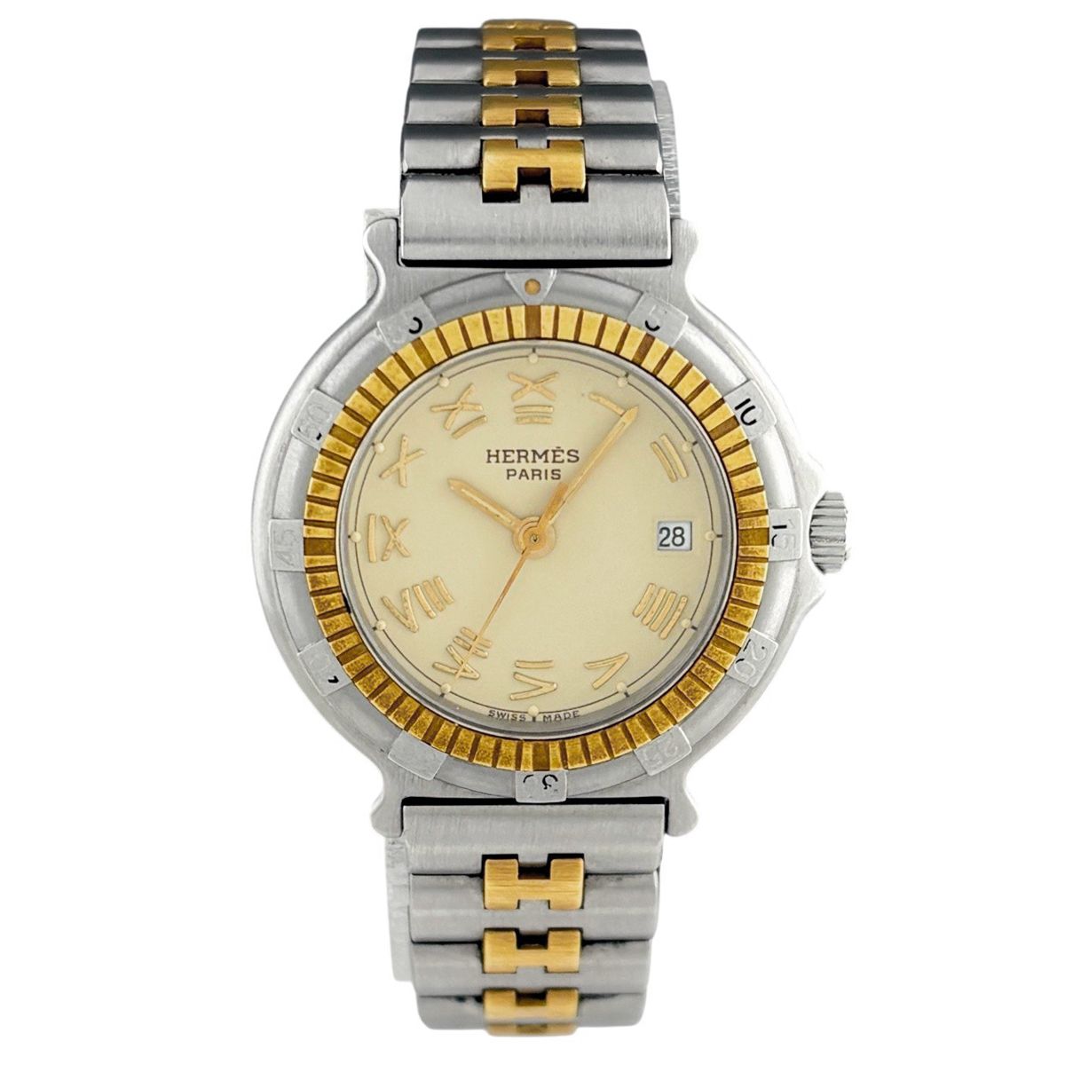 Hermes Captain Nemo Watch SS Quartz Ivory — view 2