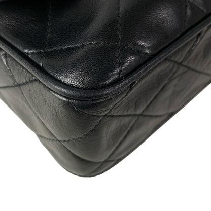Chanel Shoulder Bag Quilted Black Bijou Chain Gold Tassel Lambskin — view 7