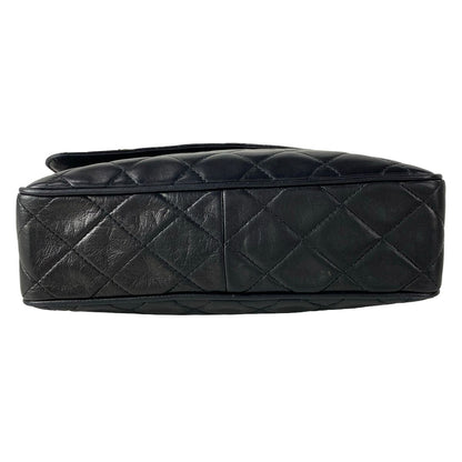 Chanel Shoulder Bag Quilted Black Bijou Chain Gold Tassel Lambskin — view 5