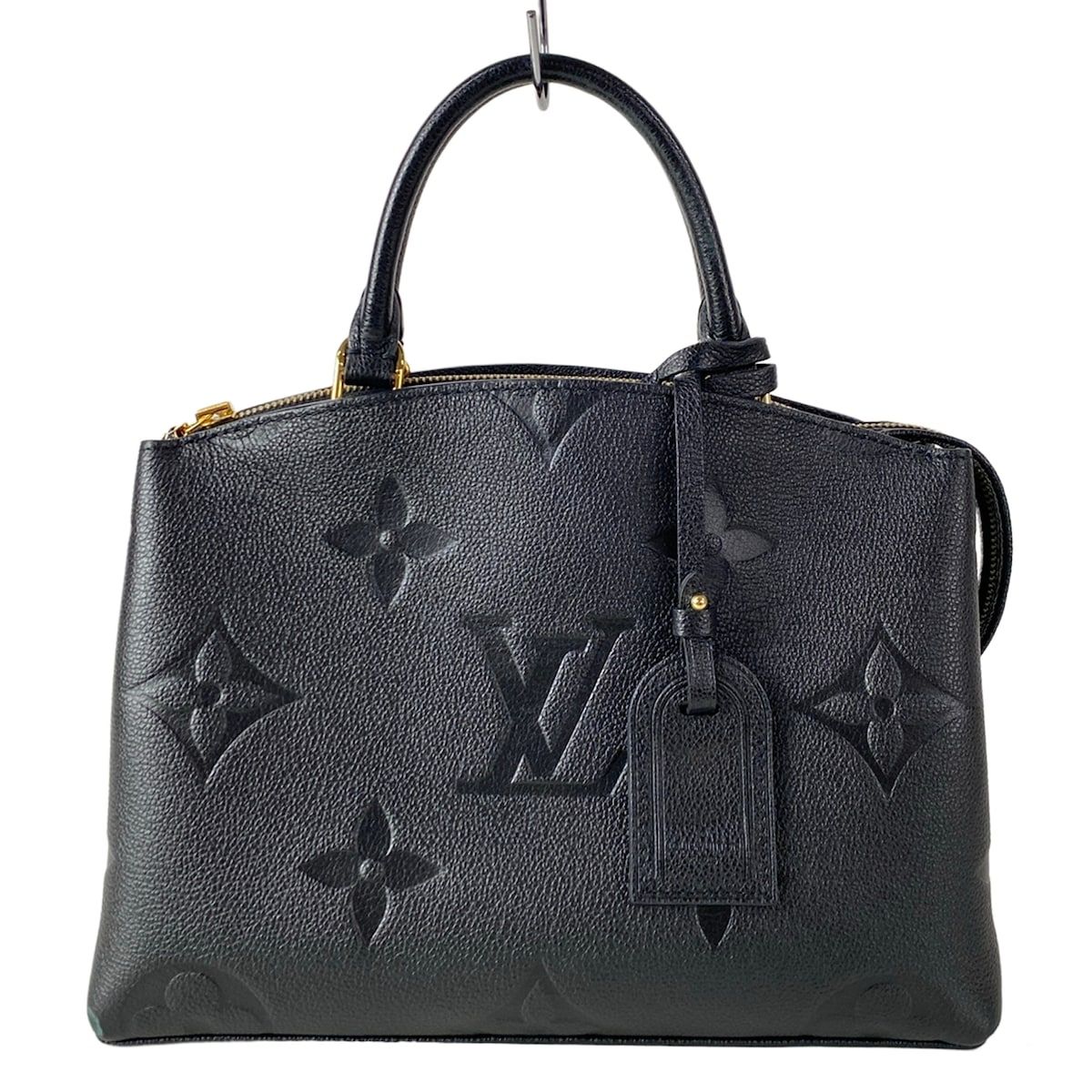 Louis Vuitton Handbag Monogram Empreinte Petit Palais PM Noir Leather Cowhide