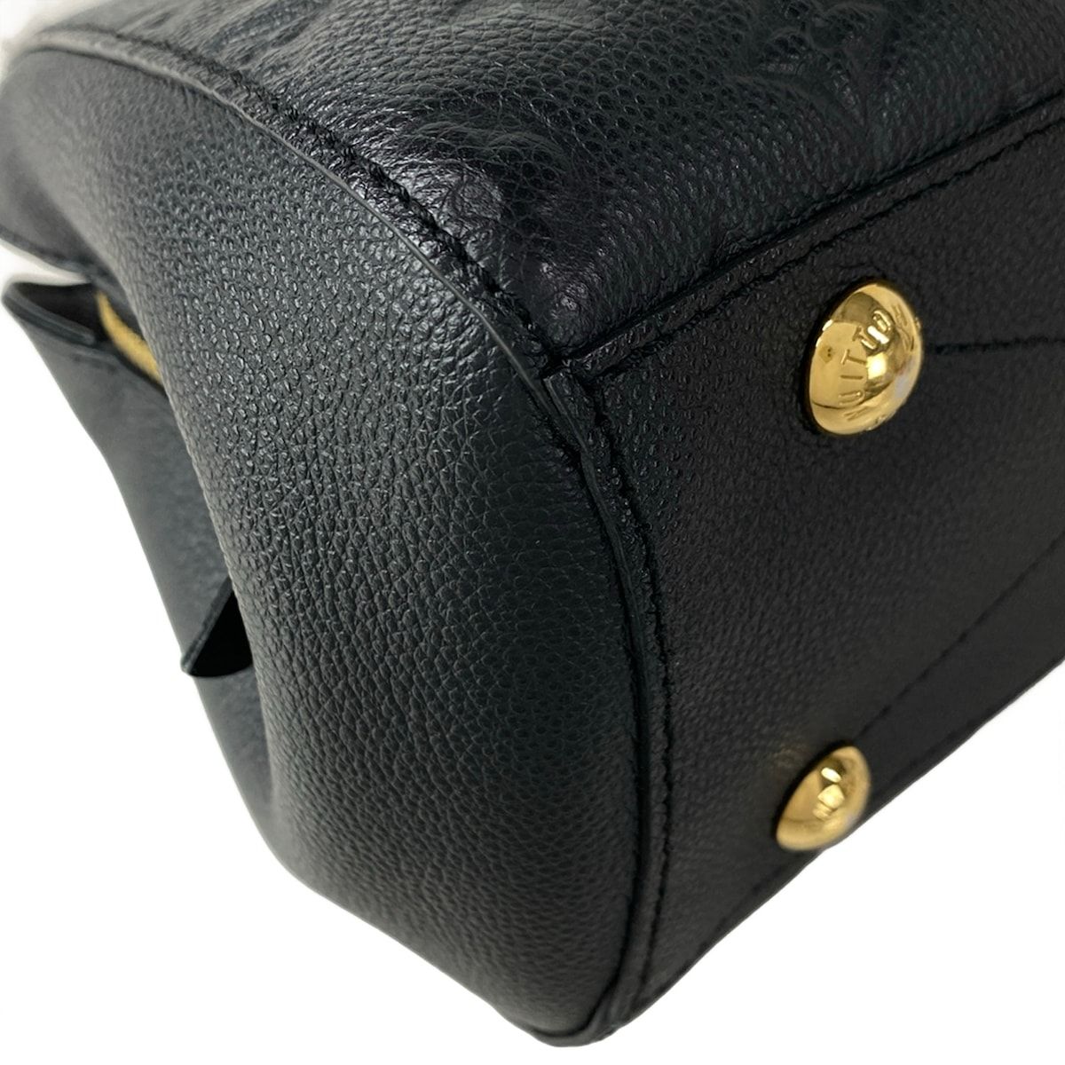 Louis Vuitton Handbag Monogram Empreinte Montaigne BB Noir Leather — view 7