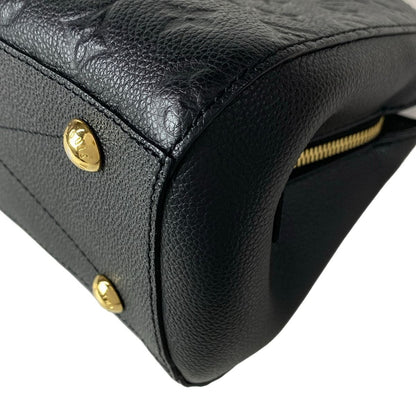 Louis Vuitton Handbag Monogram Empreinte Montaigne BB Noir Leather — view 6