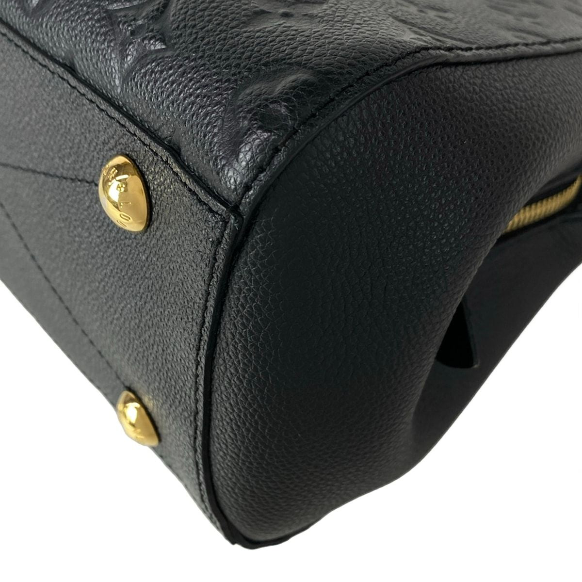 Louis Vuitton Handbag Monogram Empreinte Montaigne BB Noir Leather — view 8
