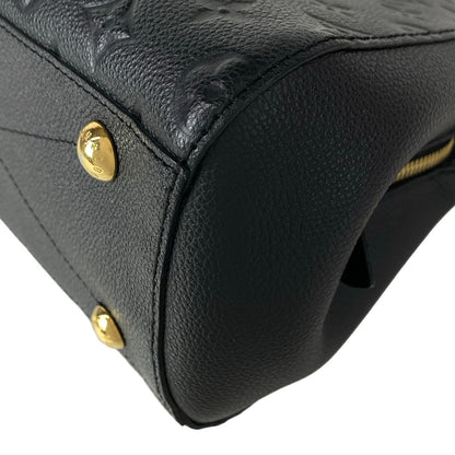 Louis Vuitton Handbag Monogram Empreinte Montaigne BB Noir Leather — view 8