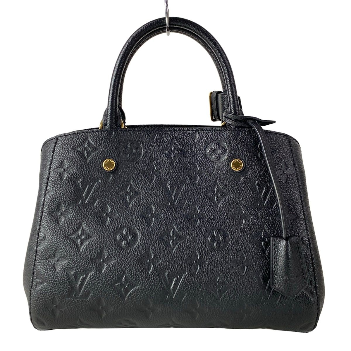 Louis Vuitton Handbag Monogram Empreinte Montaigne BB Noir Leather