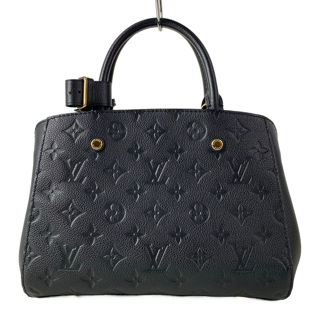 Louis Vuitton Handbag Monogram Empreinte Montaigne BB Noir Leather — view 3