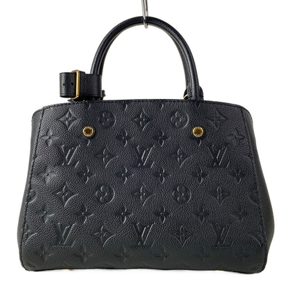 Louis Vuitton Handbag Monogram Empreinte Montaigne BB Noir Leather — view 3