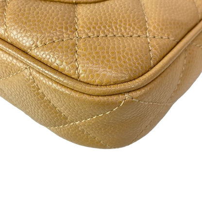 Chanel Shoulder Bag Quilted Light Brown Chain Gold — view 8