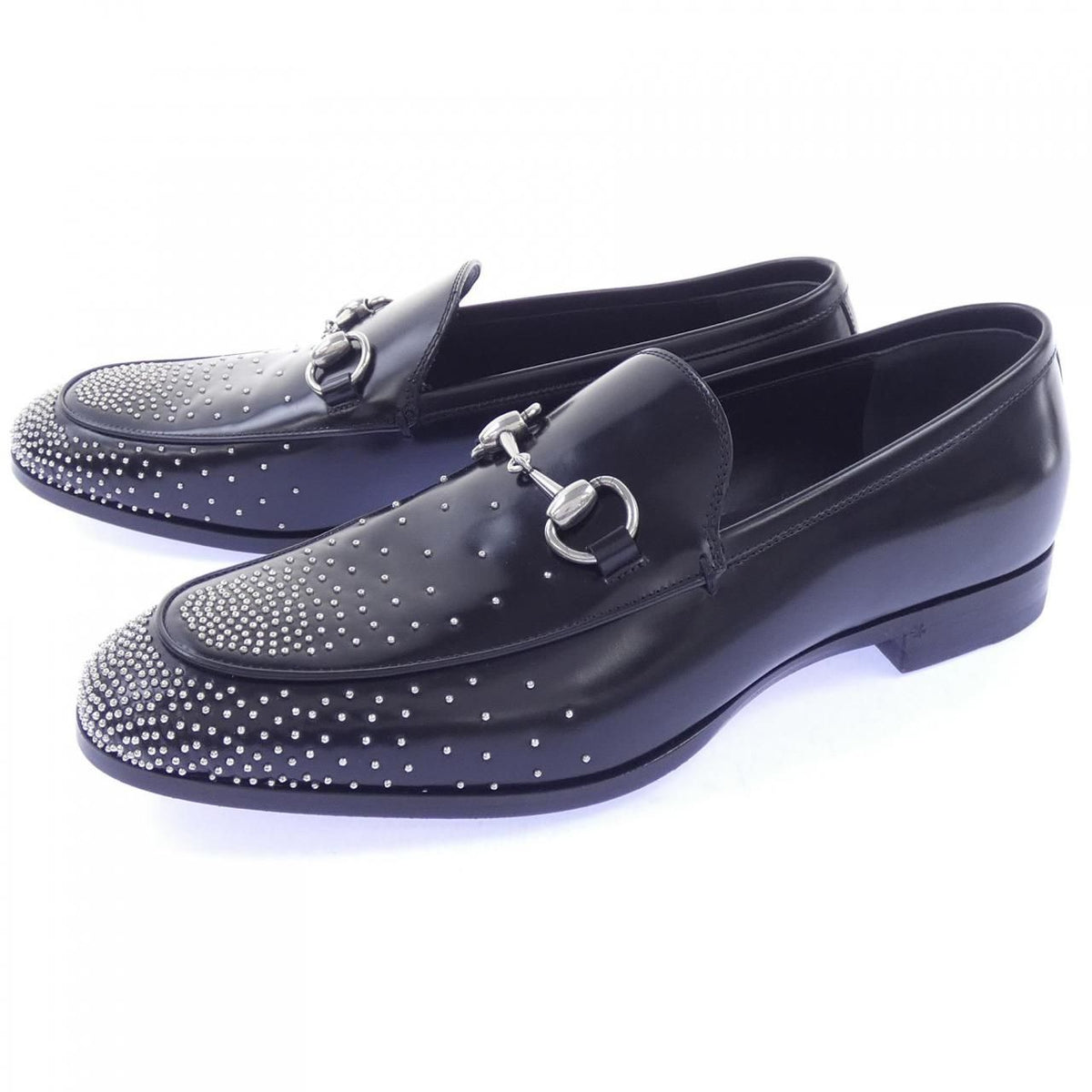 Gucci Studded Horsebit Loafers Shoes — view 3