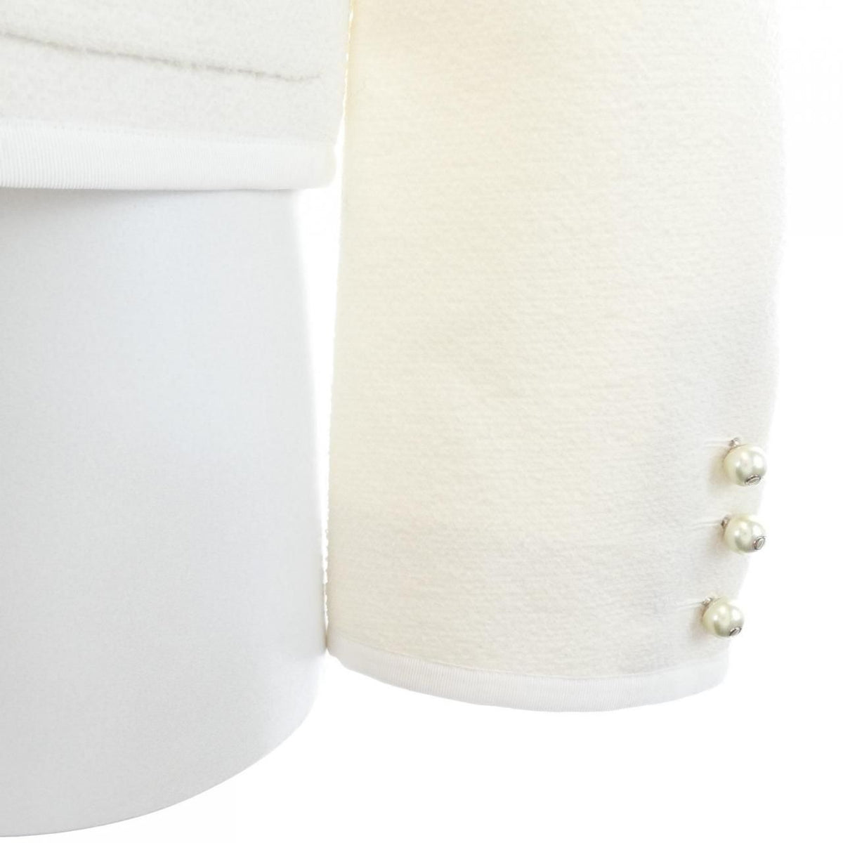 Dior Collarless Jacket White — view 6