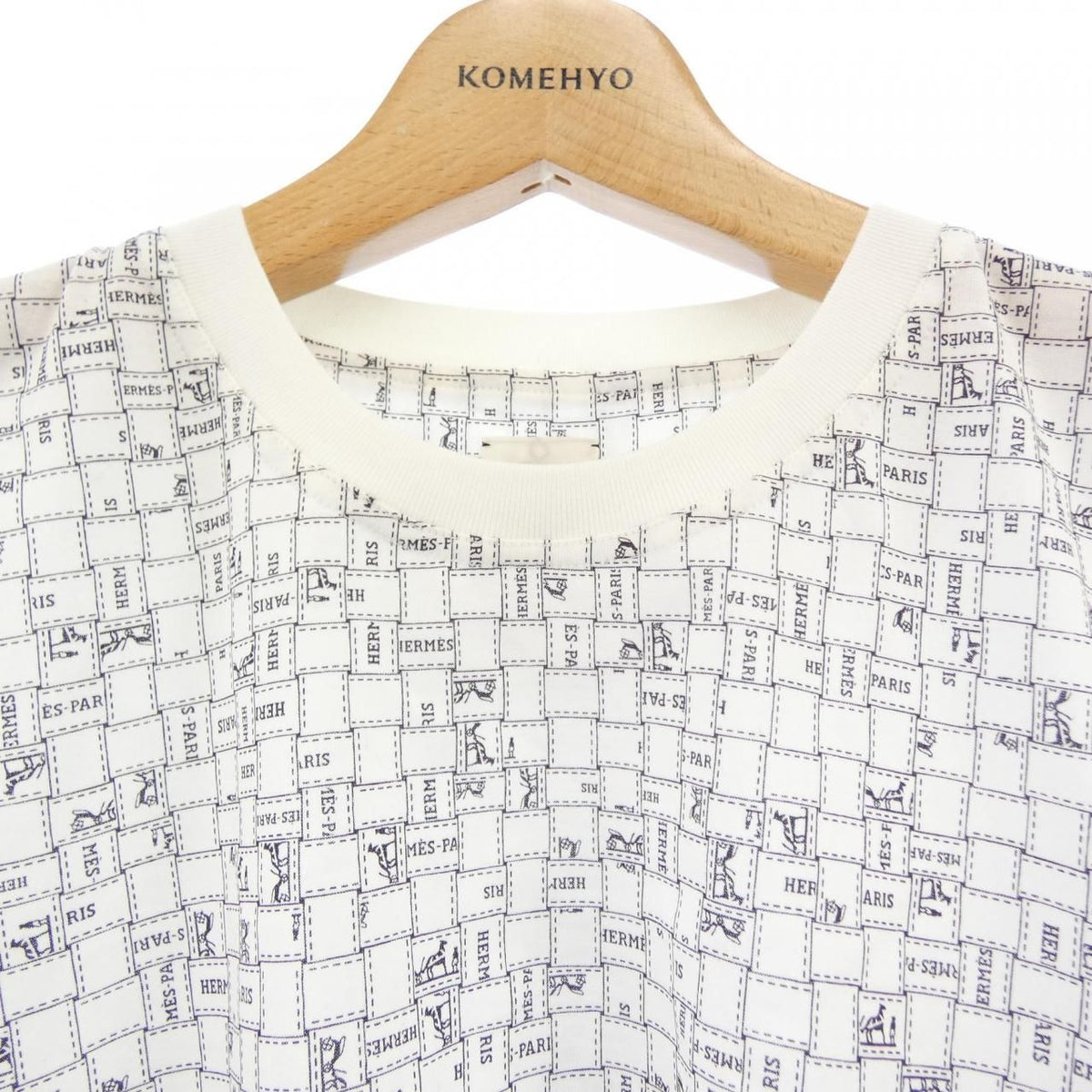 Hermes Bolduc AU Carre Check T-Shirt — view 5