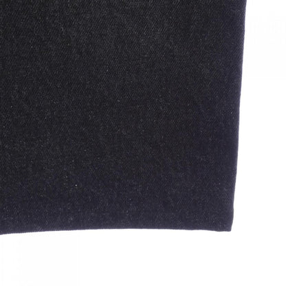 Prada Triangle Logo Denim Long Skirt — view 6