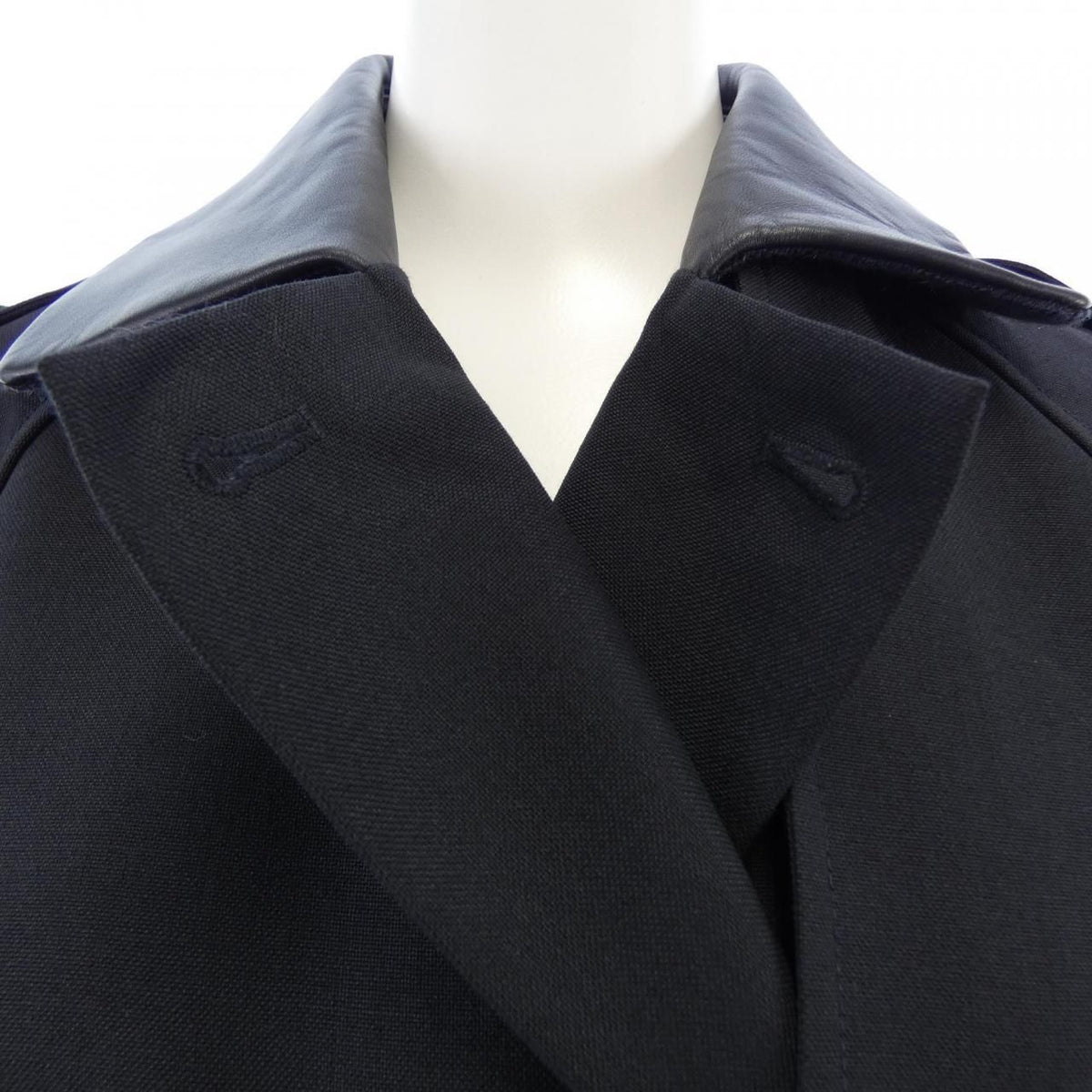 Hermes Coat Navy — view 5