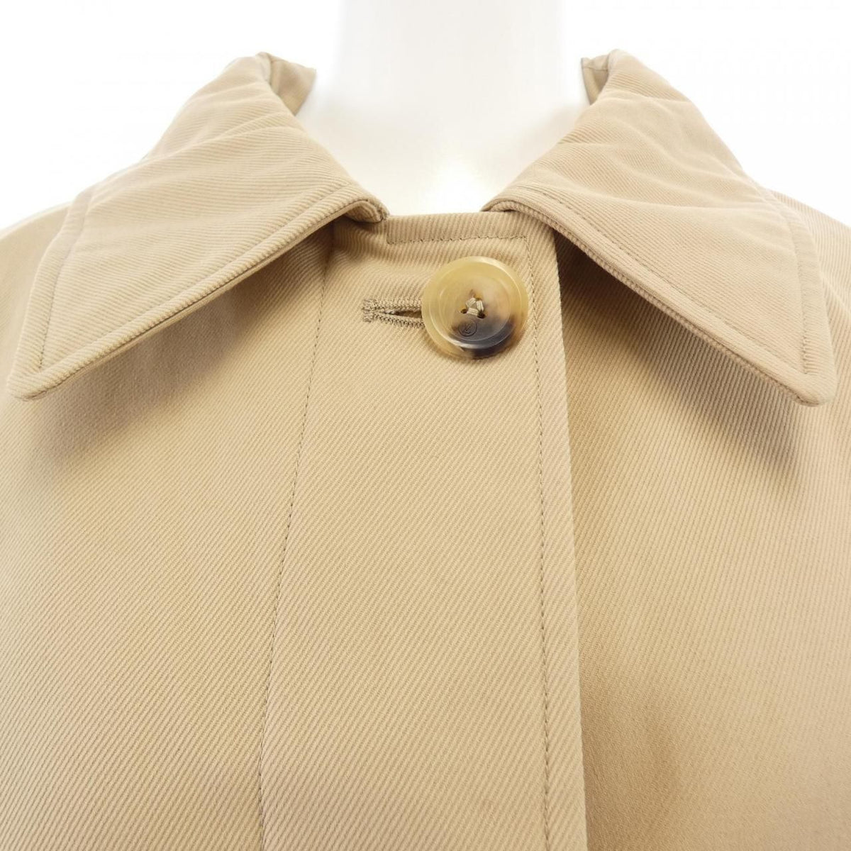 Louis Vuitton Oversized Detail Gabardine Coat — view 5