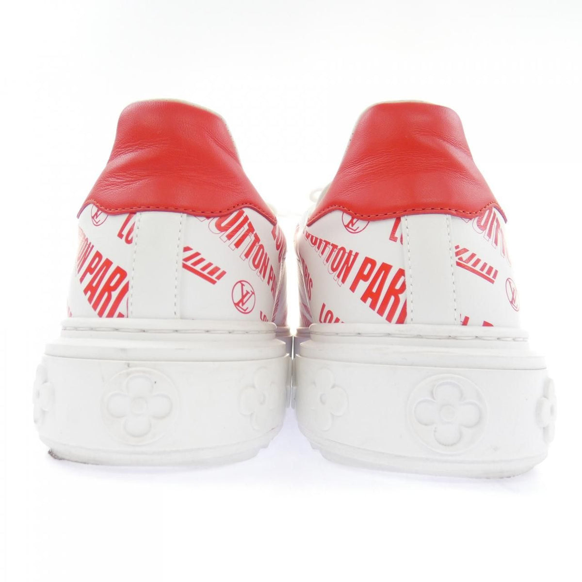 Louis Vuitton Graphical Signature Print Time Out Line Sneakers — view 5