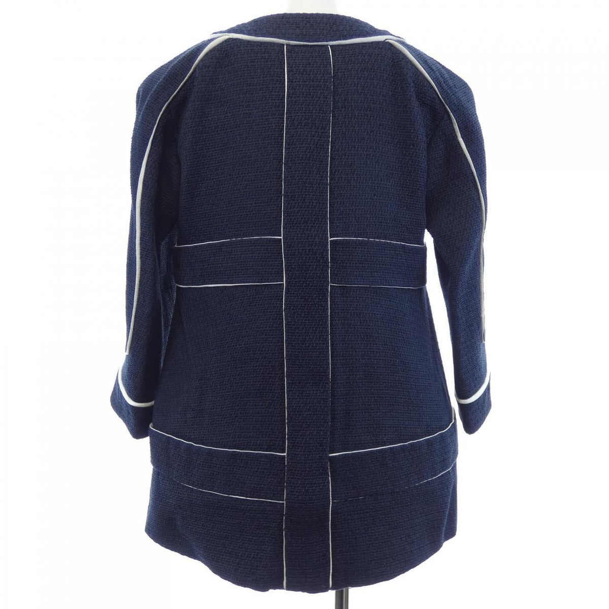 Chanel Collarless Jacket Navy — view 2
