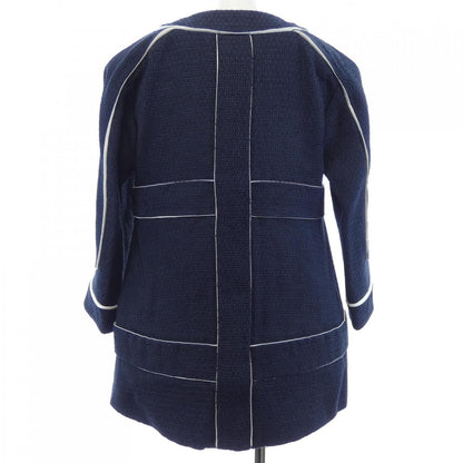 Chanel Collarless Jacket Navy — view 2
