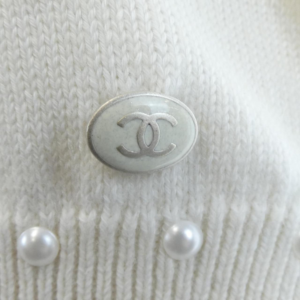 Chanel Knit Sweater White — view 7