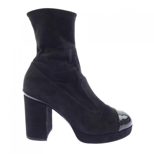 Chanel Short Boots Black