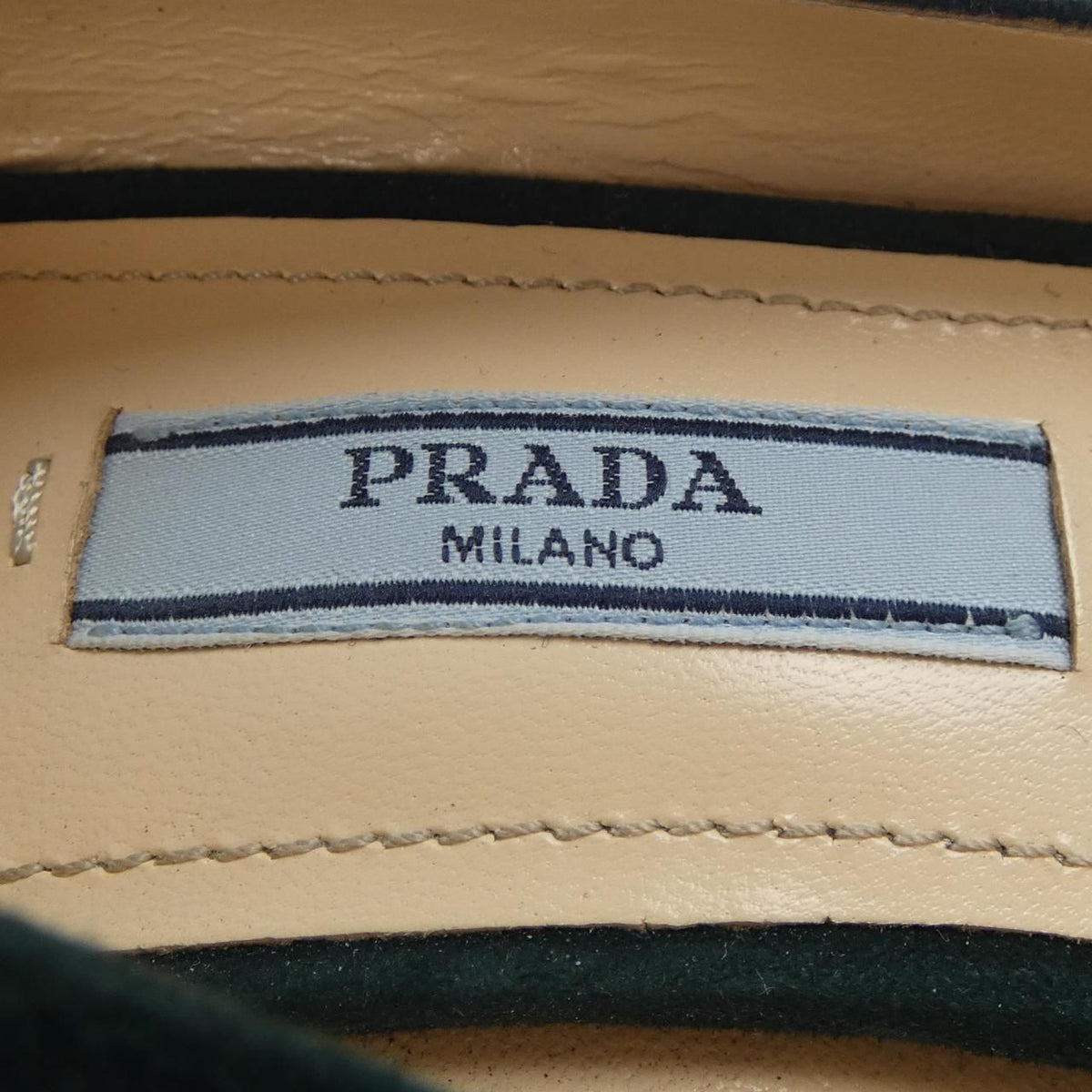 Prada Pumps Heels Green — view 6
