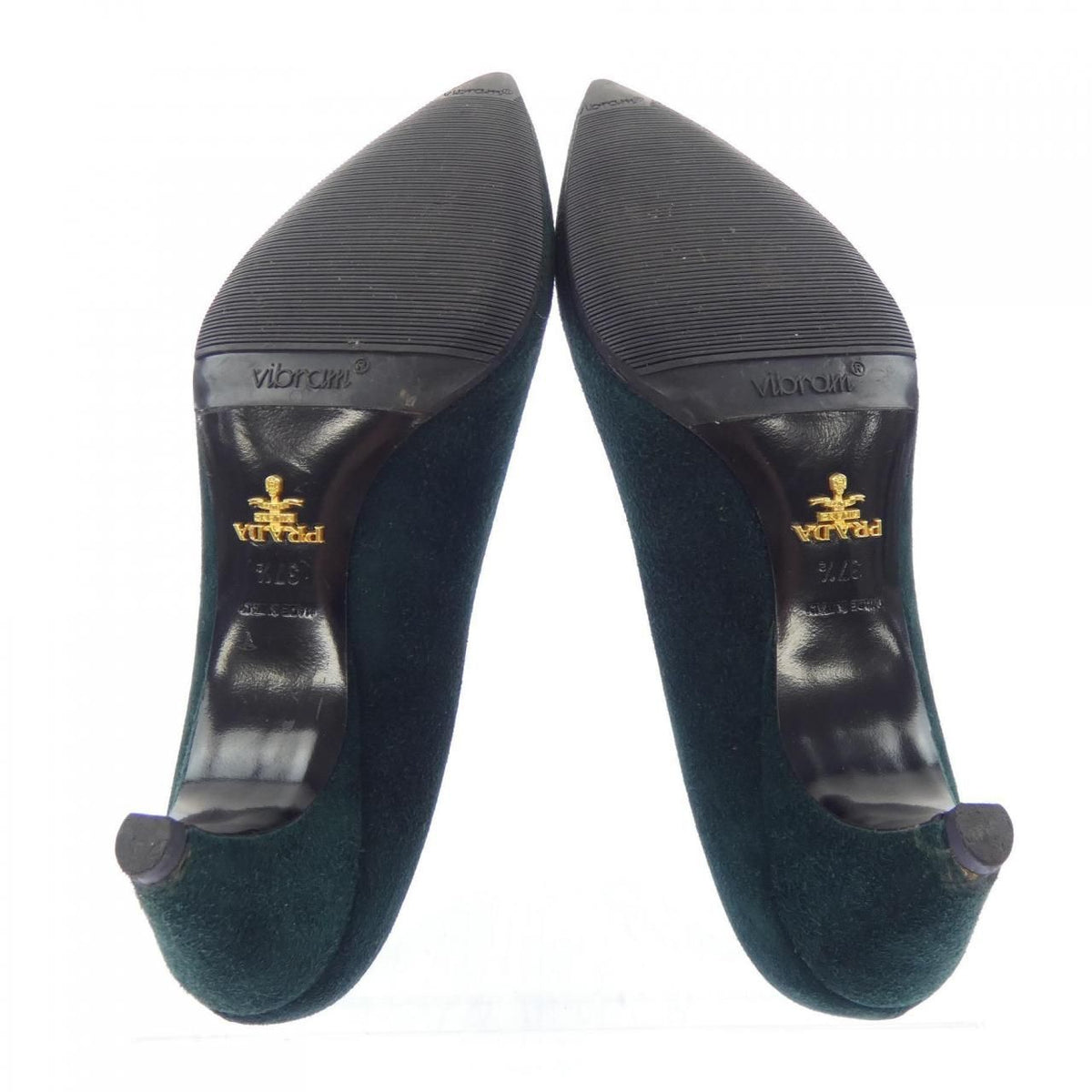 Prada Pumps Heels Green — view 4