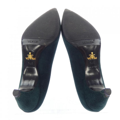 Prada Pumps Heels Green — view 4
