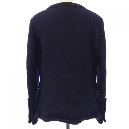 Chanel Collarless Jacket Navy — view 2