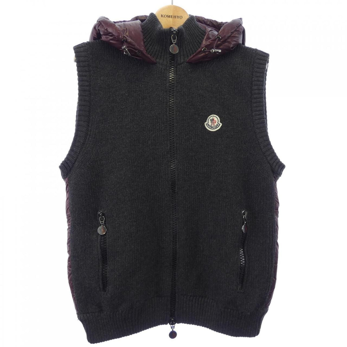 Moncler Down Vest Gray