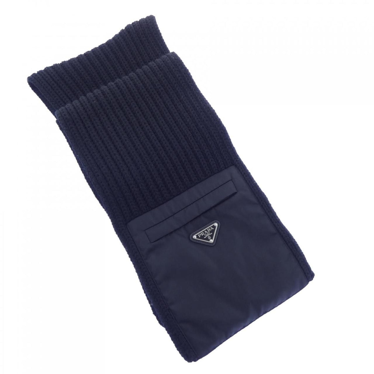 Prada Re-Nylon Gabardine Wool Scarf