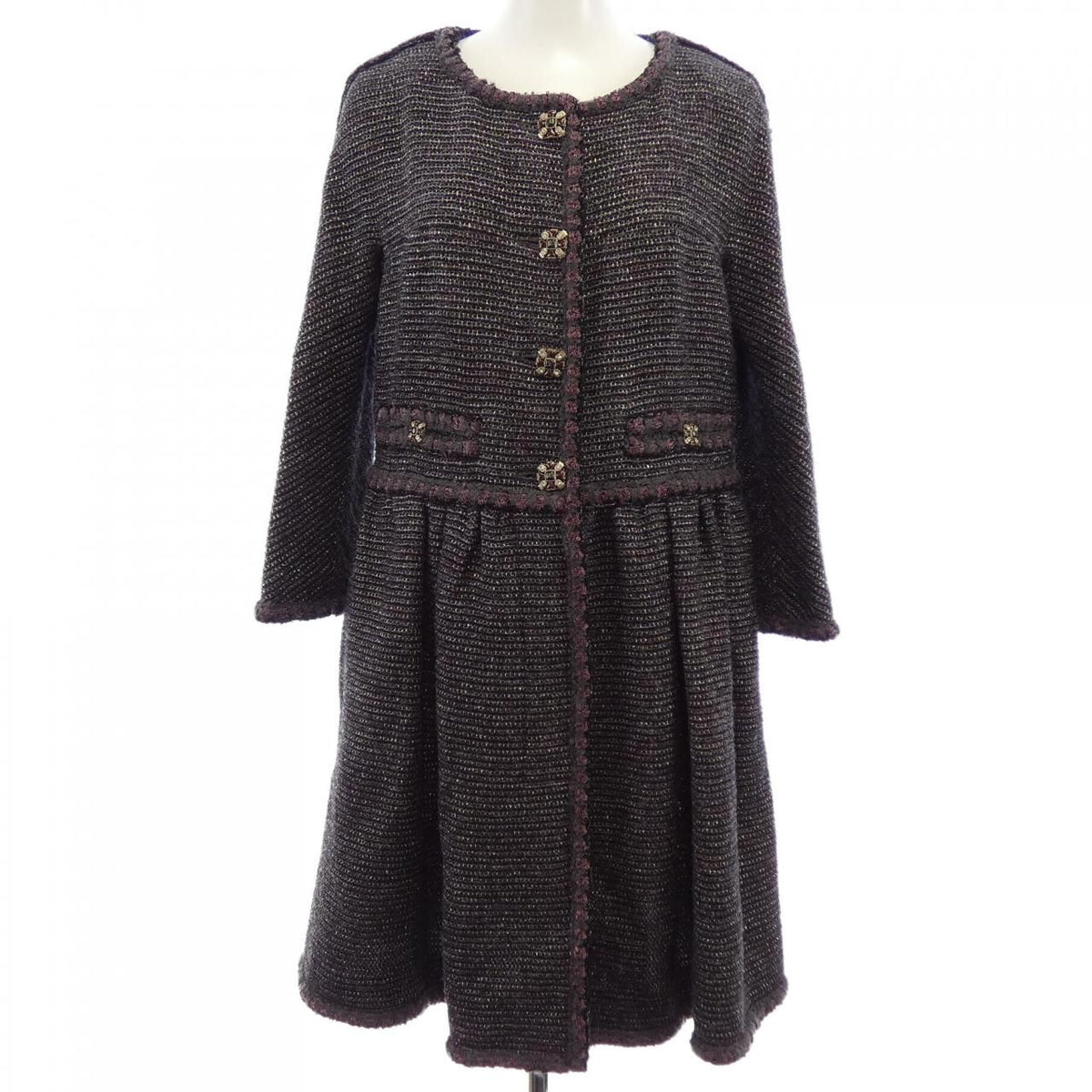 Chanel Coat Gray