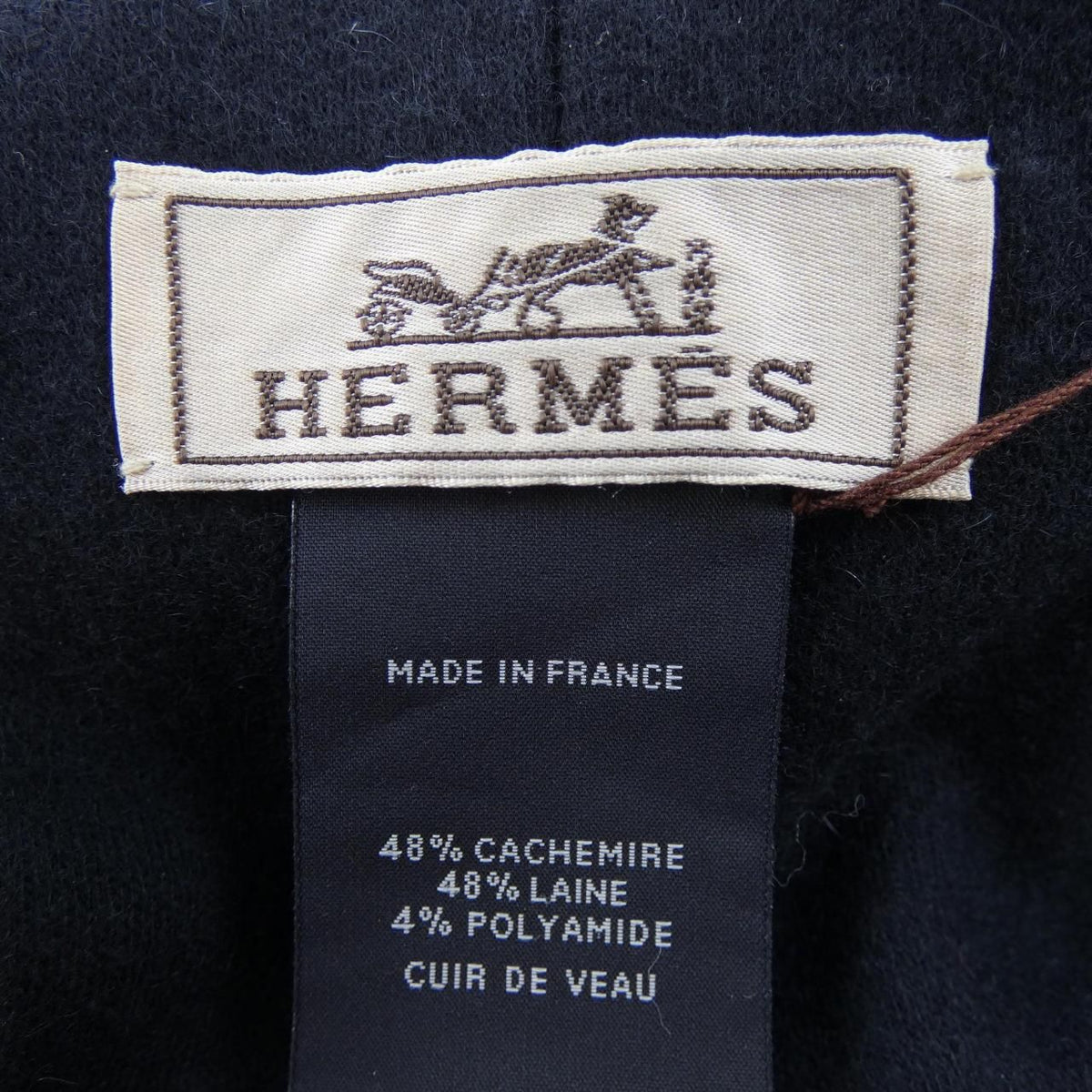 Hermes Neck Warmer Scarf Navy — view 3