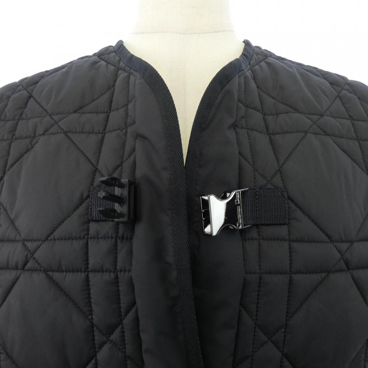 Dior Macro Cannage Quilted Collarless Jacket — view 5